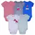 5 Peças/lote BodySuits Verão Em Algodão Roupas Menino E Menina Bebê 6-24m