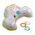 Almofada Baby Tummy Time Com Brinquedo Rattle Sensory