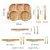 Conjunto De Alimentação Placa De Bambu Para Alimentação de Bebês, Silicone, Garfo, Colher, BPA - loja online