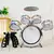 Kit de Bateria Jazz Infantil 5 Tambores, Pratos, Baquetas, Suporte | 3 anos +