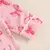 Imagem do Pijama Romper Longo Baby Girl Bow/Morango, Botão, Lapela, 0-18 m