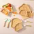 Conjunto De Alimentação Placa De Bambu Para Alimentação de Bebês, Silicone, Garfo, Colher, BPA - loja online
