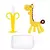 Imagem do Kit Mordedor Girafa E Banana Com Case, Rosa e Amarelo
