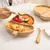 Imagem do Conjunto De Alimentação Placa De Bambu Para Alimentação de Bebês, Silicone, Garfo, Colher, BPA