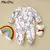 Imagem do Bodysuit Onesies Longo Para Bebê Menina 100% Algodão, 0-12 m