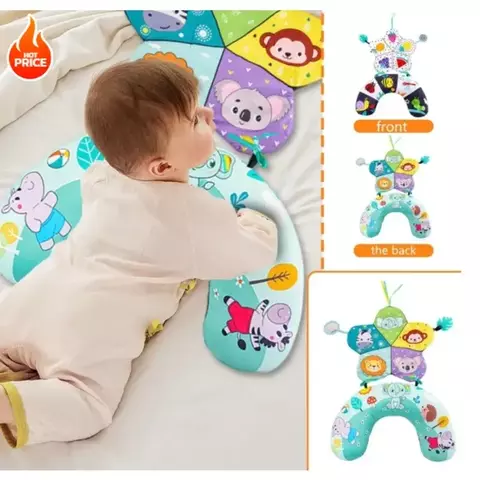 Tummy Time para Bebê com Chocalhos Interativos | apartir 2 m