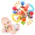 Brinquedo macio do chocalho do bebê do silicone Manhattan Round Ball Bola - BABY CLOSET