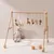 Imagem do kit suporte Móvel interativo de Madeira Natural Baby Gym e Mobile