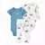 3 peças/Conjunto Bodysuit Manga Flor De Algodão Bebê Recém-Nascido, 6-24 M na internet