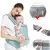 Canguru Ergonômico Para Carregar Bebê 3 Em 1, 1o Kg 0-3 Meses