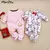 Bodysuit Onesies Longo Para Bebê Menina 100% Algodão, 0-12 m na internet