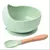 Kit Tigela De Alimentação Anti derramamento c/ Ventosas + Colher de Silicone - BABY CLOSET