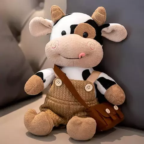 Brinquedo De Vaca De Pelúcia - 30 Cm