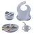 Kit 8 Alimentação Bebê Babador Prato Tigela Copinho Silicone na internet