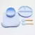 Kit Alimentação Bebê Silicone Prato, Tigela, Babador, Garfo E Colher, 5 pçs na internet
