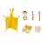 7 Pçs-Kit De Brinquedos De Banho De Madeira E Crochê, Naninha E Outros - BABY CLOSET
