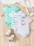 3 Peças/lote Bodysuit Para Bebê Recém-Nascido Manga Curta Elefante - BABY CLOSET