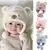 Gorro Lã Adorável Inverno Bebê Urso chapéus Recém-Nascidos - comprar online