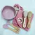 7 Pçs-Kit Alimentação,Toalha Saliva, Pente, Escova, Mordedor, Tigela E Talheres - BABY CLOSET
