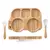 Conjunto De Alimentação Placa De Bambu Para Alimentação de Bebês, Silicone, Garfo, Colher, BPA - comprar online