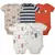 5 Peças/lote BodySuits 100% Algodão Para Bebê Recém-Nascido Manga Curta