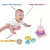 Brinquedo Educativo Pirâmide Madeira 7 Peças Torre De Encaixe 14cm | 1 8 m+