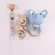 3 Pçs-Kit Personalizado De Brinquedos De Banho De Madeira E Crochê - BABY CLOSET