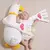 Travesseiro De Exaustão Para Bebê De Ganso Branco Bate E Acalma - BABY CLOSET
