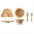 Kit Introdução Alimentar Placa De NUVEN de madeira de bambu, 7 Pçs - comprar online