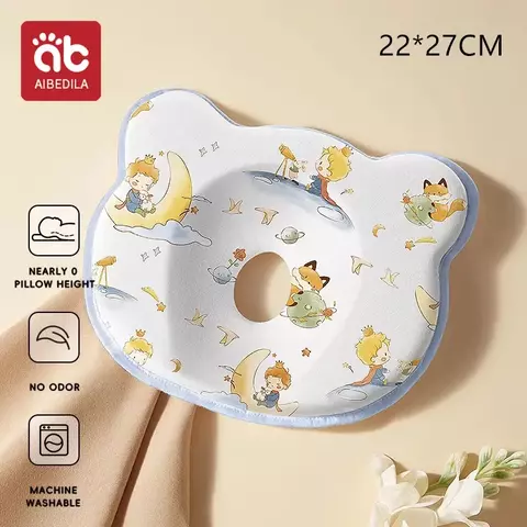 AIBEDILA Travesseiro para Bebês Recém-nascidos, Anti-lateral para Dormir | 0-3 anos
