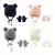 kit bebê touca + par de luvas de tricô com pompons 1 a 4 anos - BABY CLOSET