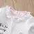 1 Peças/lote Body Comprido Coelho Branco Infantil Estampado Confortável, 0-18 meses - BABY CLOSET