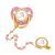 Chupeta Luxo de Silicone Infantil | Chupeta Personalizada Letra | Rosa Gold na internet