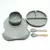 Imagem do Kit Alimentação Bebê Silicone Prato, Tigela, Babador, Garfo E Colher, 5 pçs