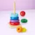 Brinquedo Educativo Montessori Torre De Anéis Arco-Íris De Madeira |+18 meses - comprar online