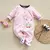 Bodysuit Onesies Longo Para Bebê Menina 100% Algodão, 0-12 m na internet