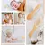 4 Pçs - Conjunto de Escova e Pente para Bebês Madeira Cerdas Naturais - BABY CLOSET