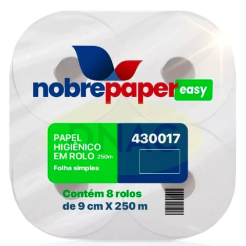 PAPEL HIGIÊNICO ROLÃO 100% CELULOSE EASY - NOBRE PAPER (430017)