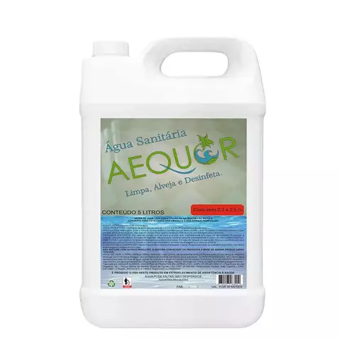 ÁGUA SANITÁRIA AEQUOR 5L