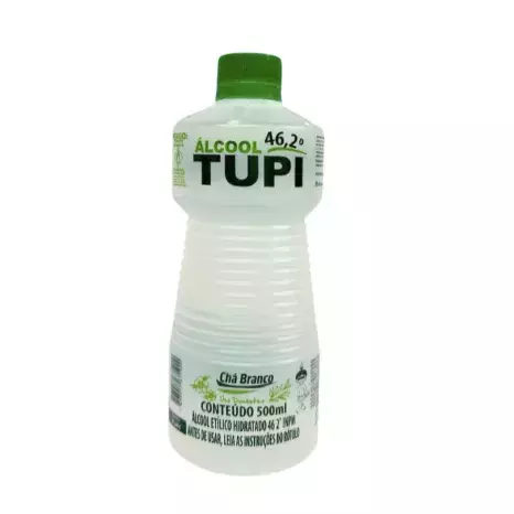 ÁLCOOL 46% CHÁ BRANCO TUPI 500ML