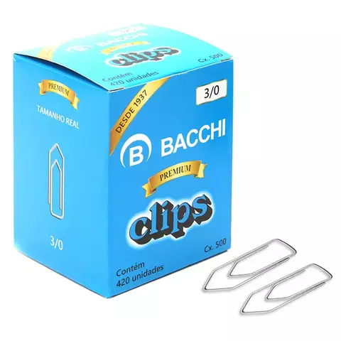 CLIPS 3/0 GALVANIZADO C/ 420 BACCHI