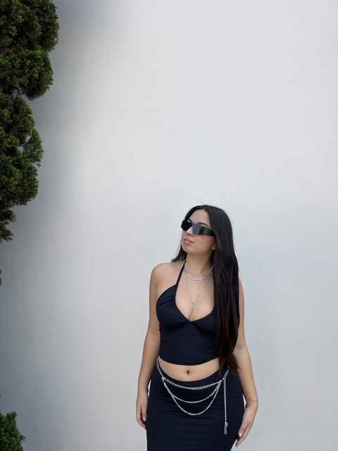 Cropped com decote Marrocos - comprar online