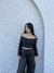 Cropped França preto - comprar online