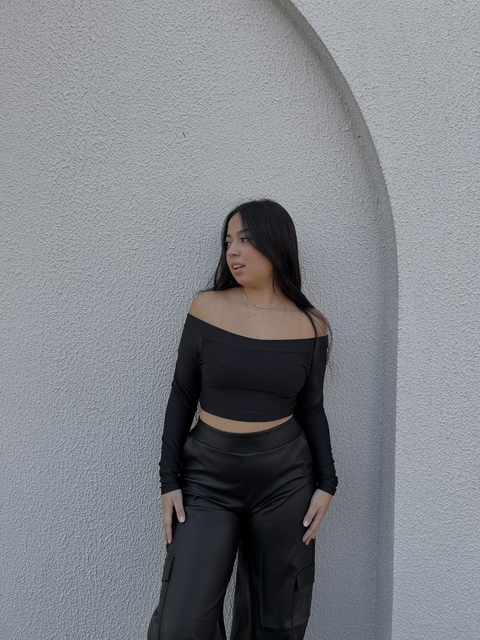 Cropped ombro a ombro França - comprar online