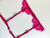Conjunto de lingerie kisses em renda sem bojo com aro de sustentação Pink - comprar online