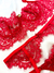 Conjunto de lingerie kisses red em renda sem bojo com aro de sustentação - LISS INTIMATES