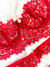 Conjunto de lingerie kisses red em renda sem bojo com aro de sustentação - comprar online