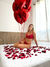 Conjunto de lingerie kisses red em renda sem bojo com aro de sustentação - loja online