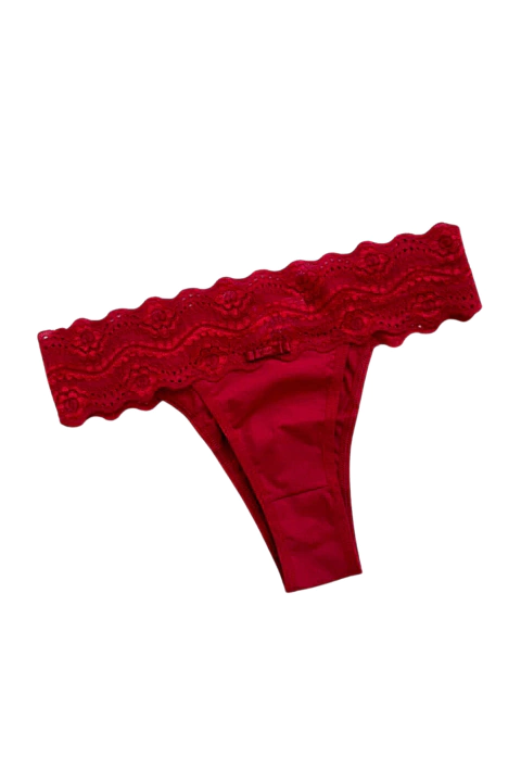 Calcinha Helo modelo tanga com renda no cos - comprar online