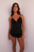 Pijama Duda Em Microbox Com Detalhes Em Renda - Preto - comprar online